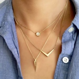 Melinda Maria Gold Amari Necklace